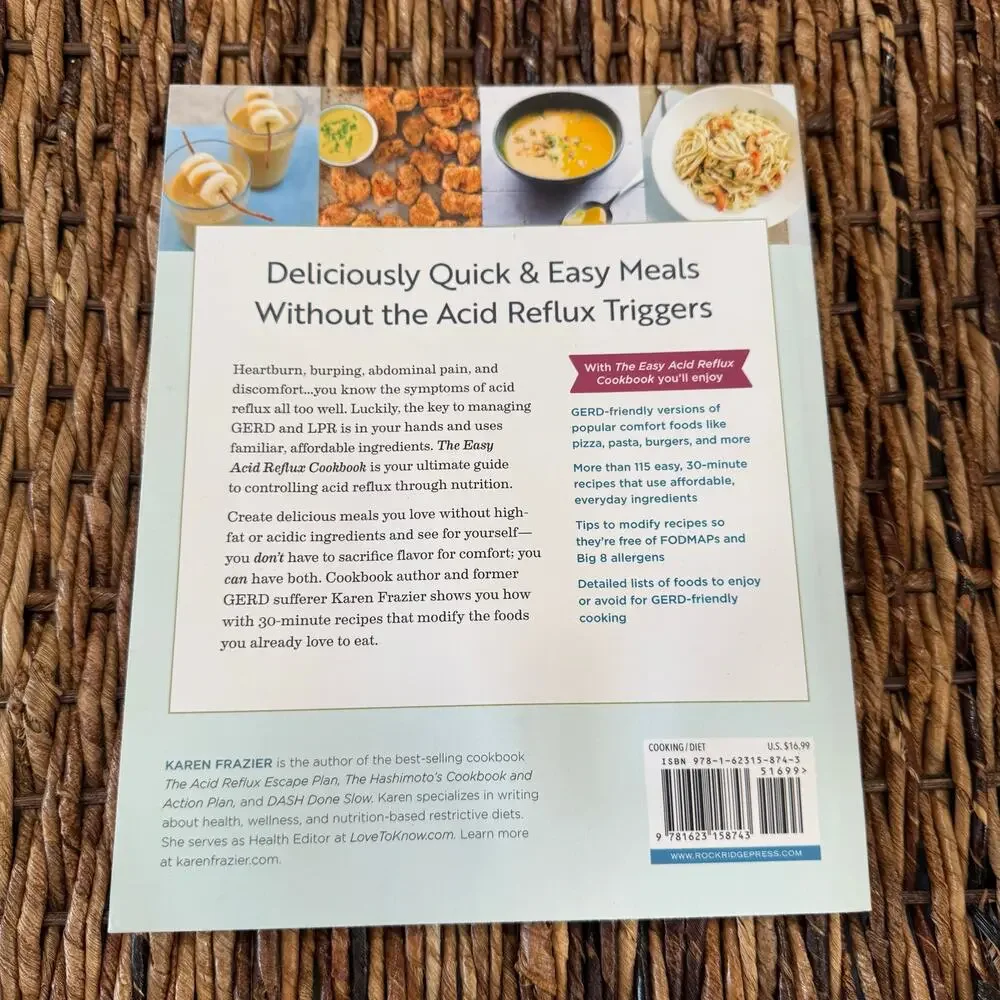 The Easy Acid Reflux Cookbook: Comforting 30-Minute Recipes to Soothe GERD & LPR